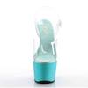 Pleaser - ADORE708OMBRE Sandale à bride à la cheville, Pole dance chaussures - Chaussures de pole dance - Bleu/Transparent Product image